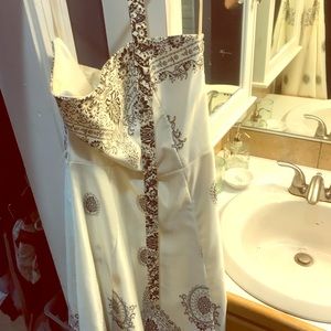 Black House White Market strapless belted dress